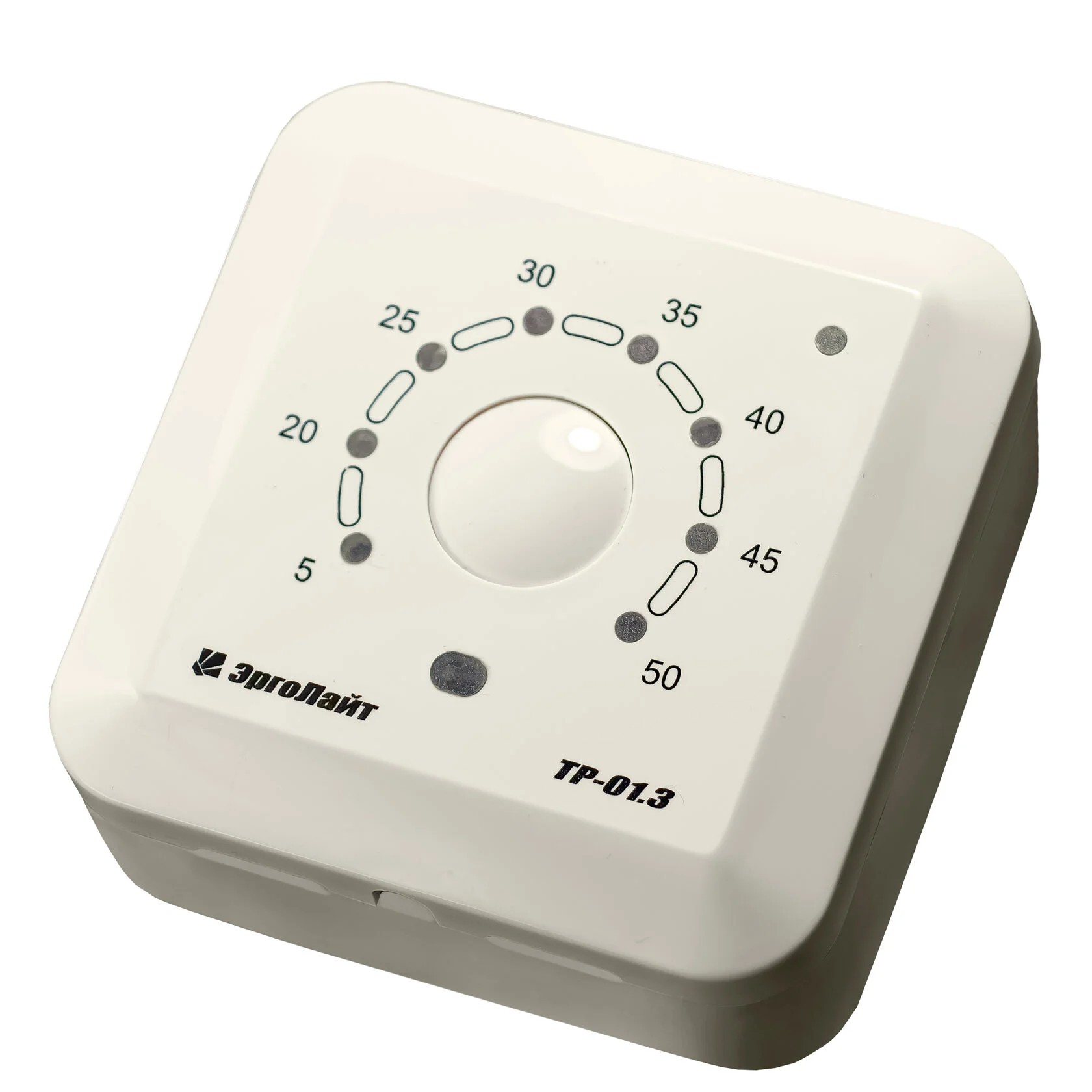 Эрголайт ТР-01.3В терморегулятор для теплого пола накладной с датчиком воздуха, бежевый