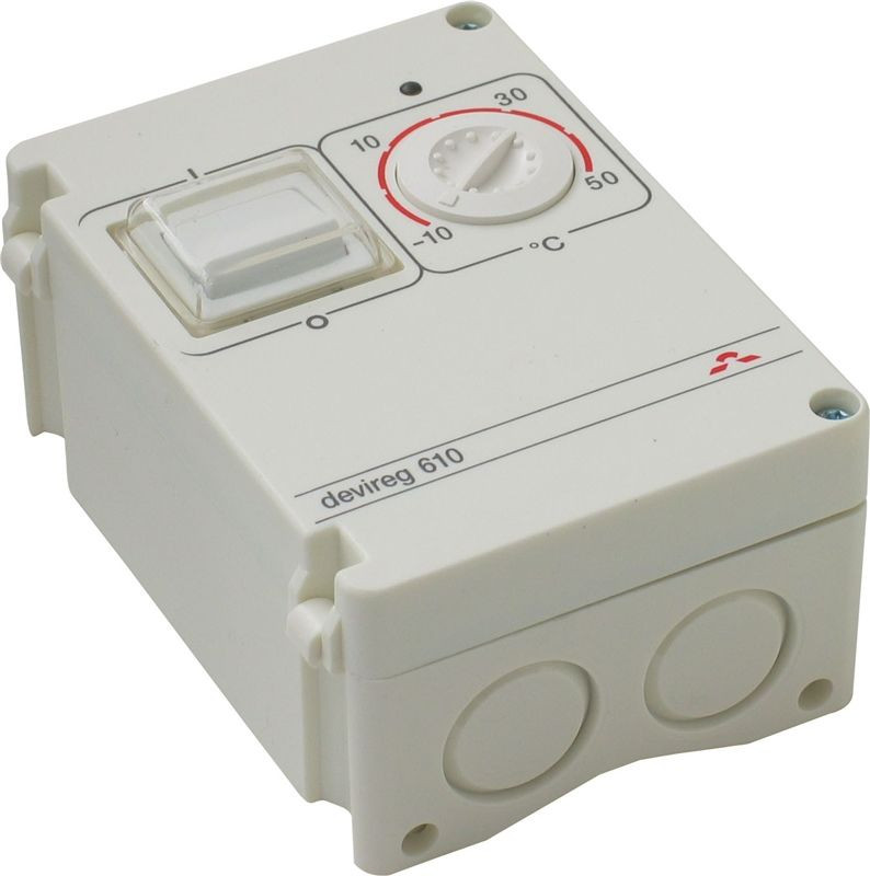 DEVIreg 610 (-10 +50°C) терморегулятор для наружных систем с датчиком на проводе