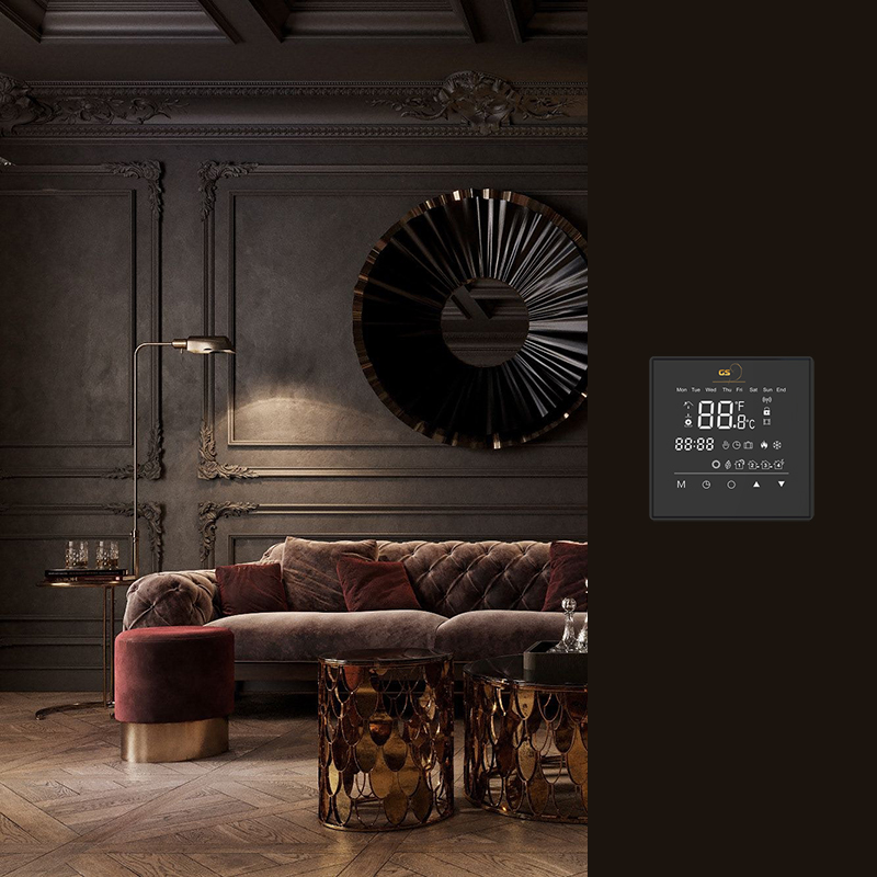 GS Element 2.0 терморегулятор для теплого пола, черный