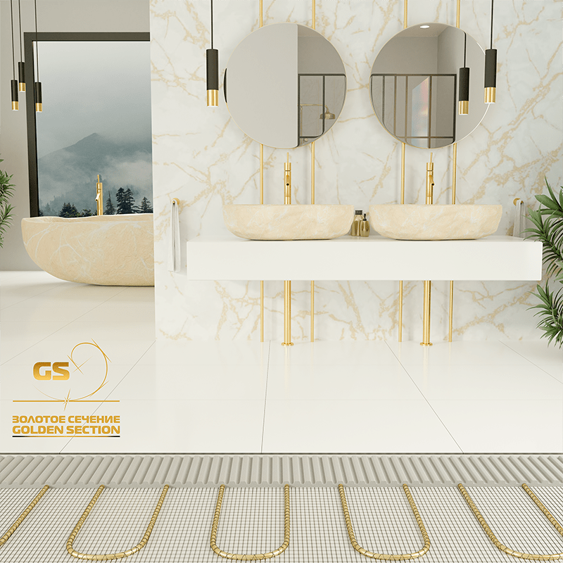 Золотое сечение GS-960-6,0 нагревательный мат для теплого пола