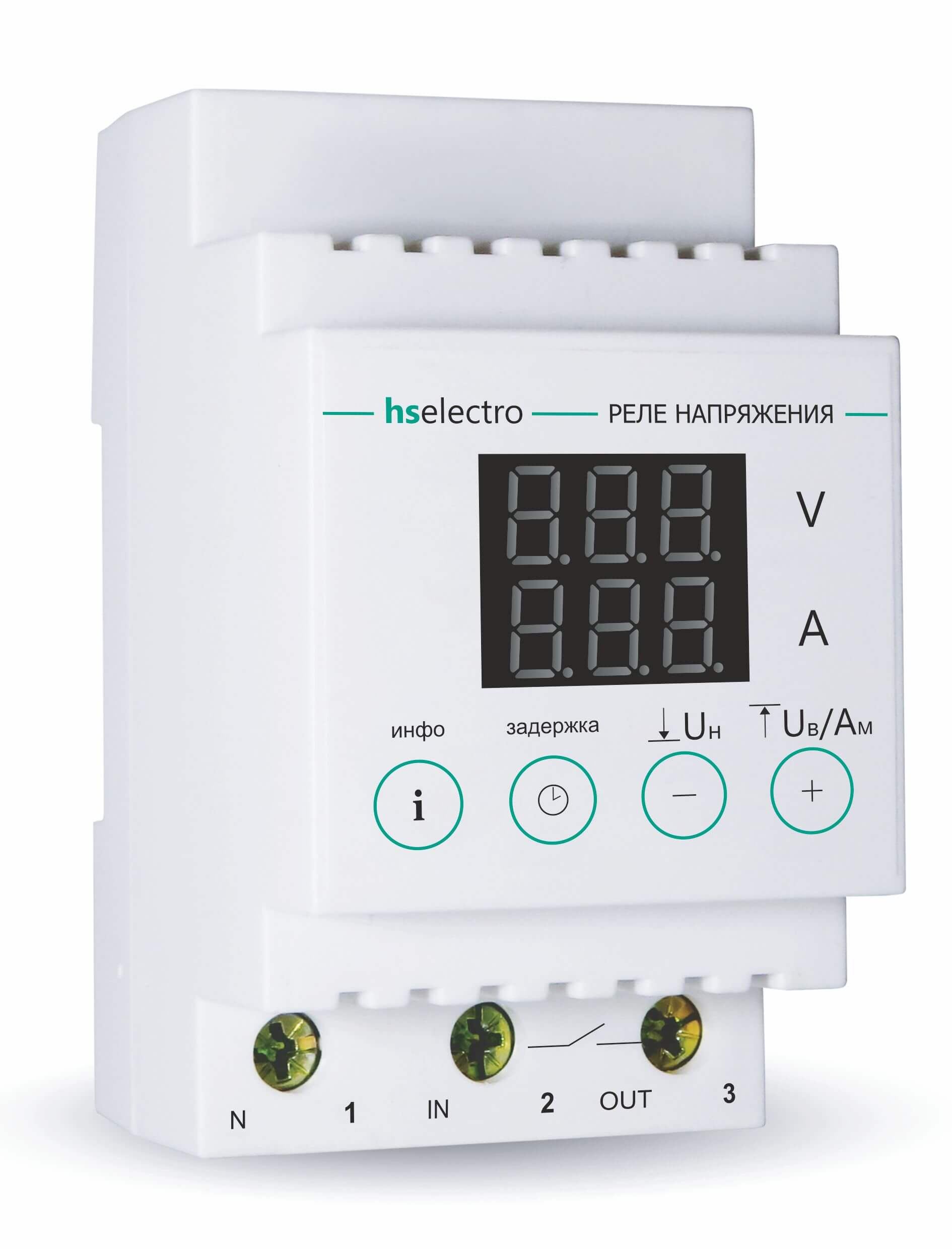 HS Electro НТ-40с реле напряжения с контролем тока