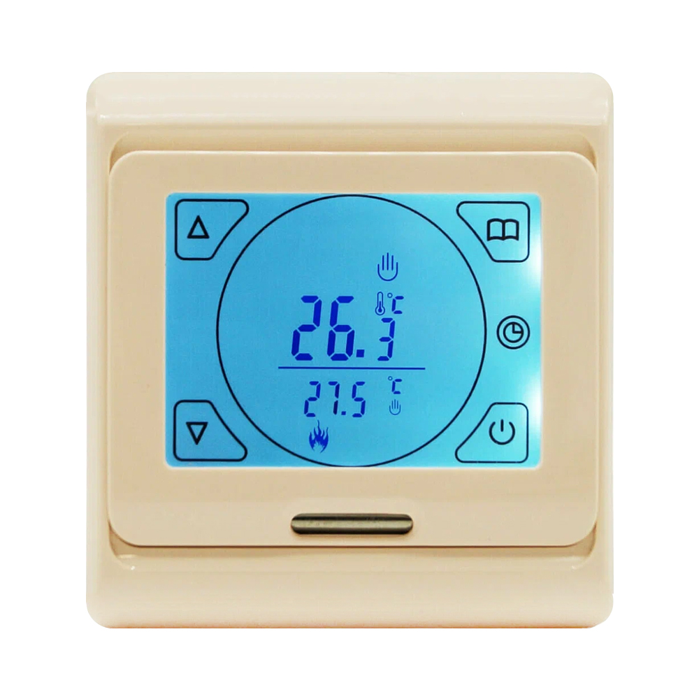 AlfaReg E-91.716 Wi-Fi терморегулятор для теплого пола программируемый сенсорный, 16A, бежевый