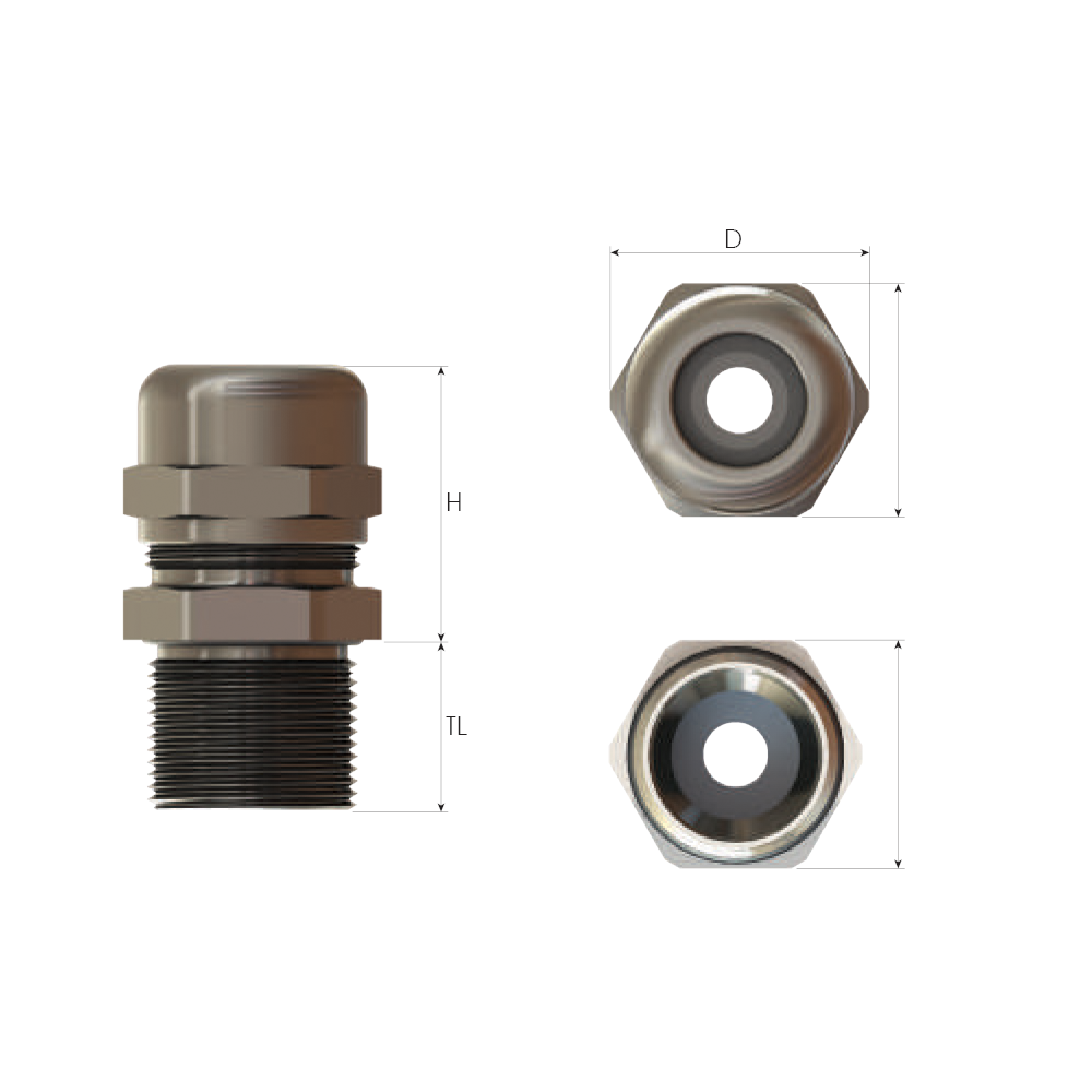 Bimed EBU5MBNS-LE кабельный ввод под небронированный кабель