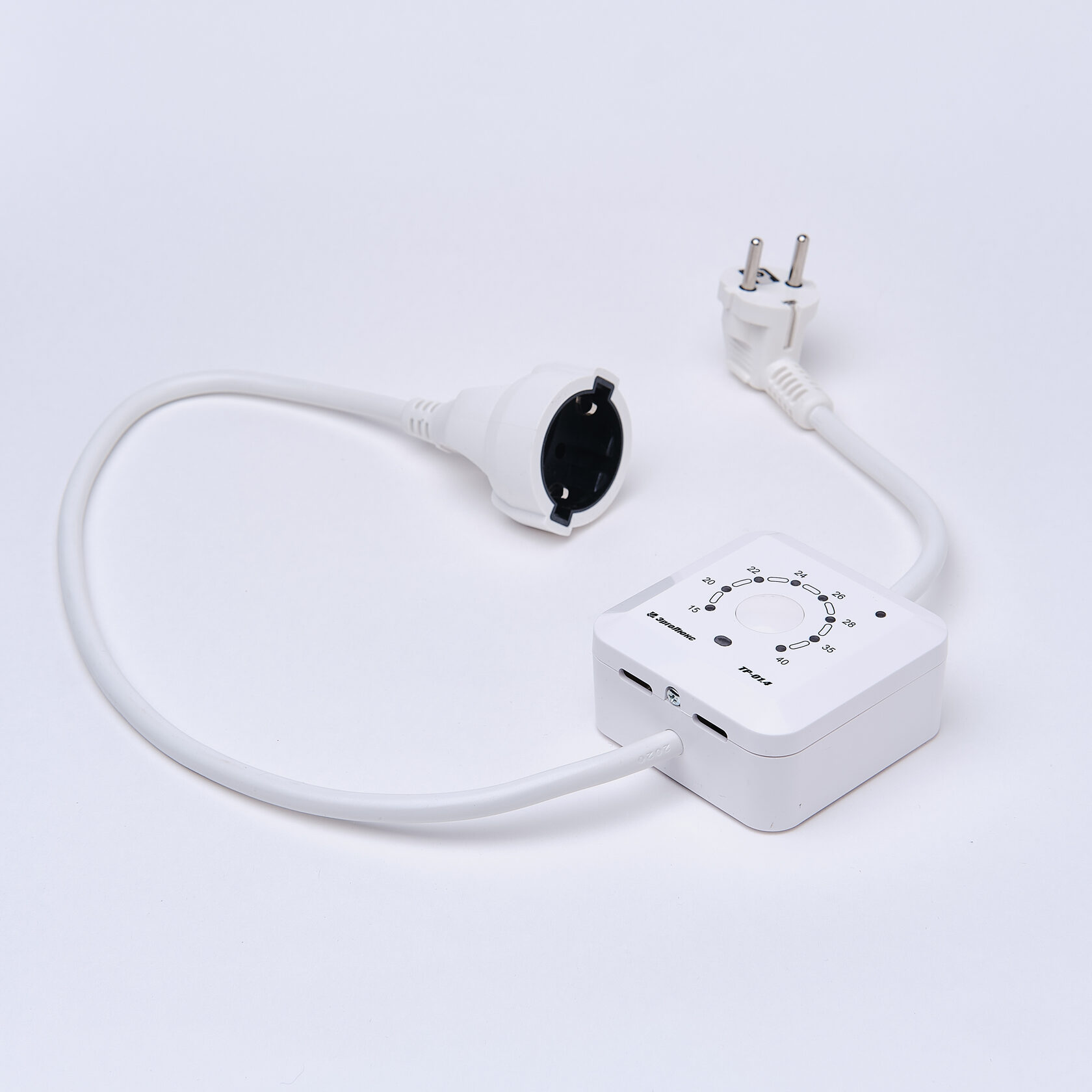 Эрголайт ТР-01.4Р терморегулятор для обогревателей на проводе, белый