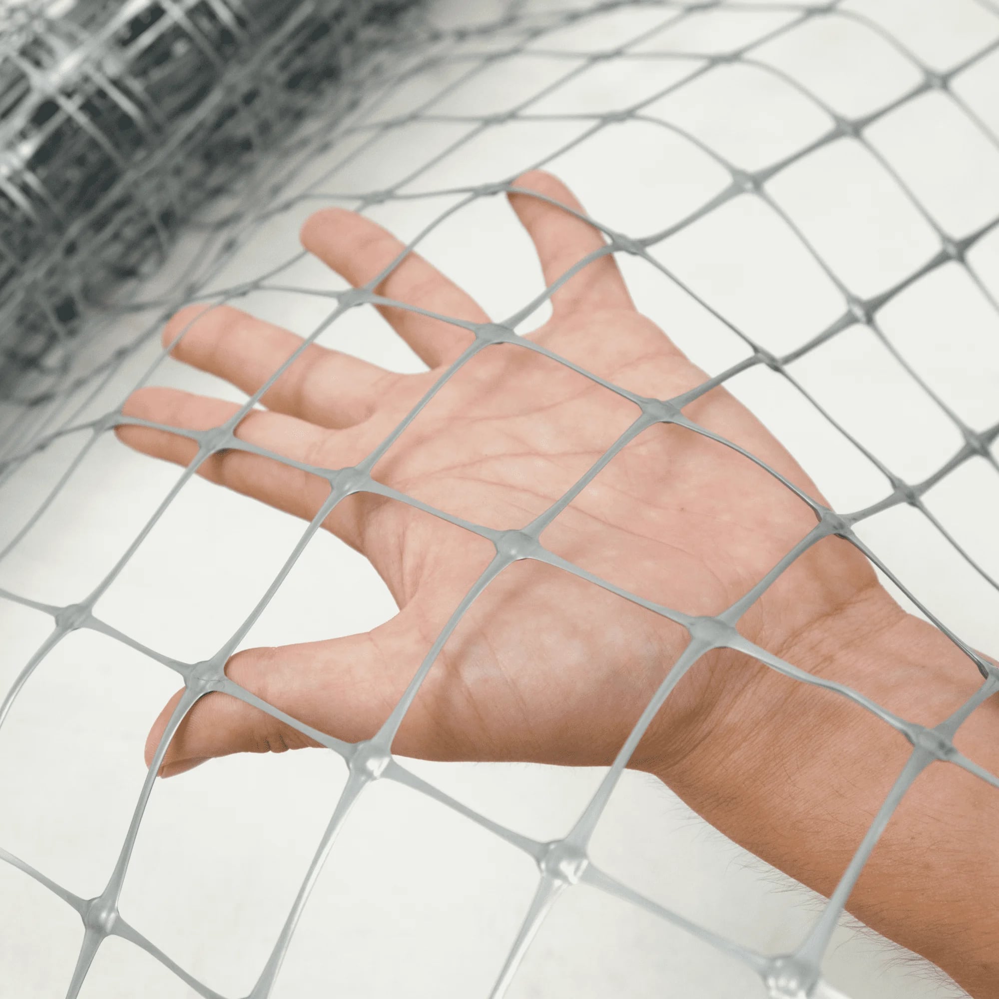 Временный забор Alfasetka, серебристый 1,5х50