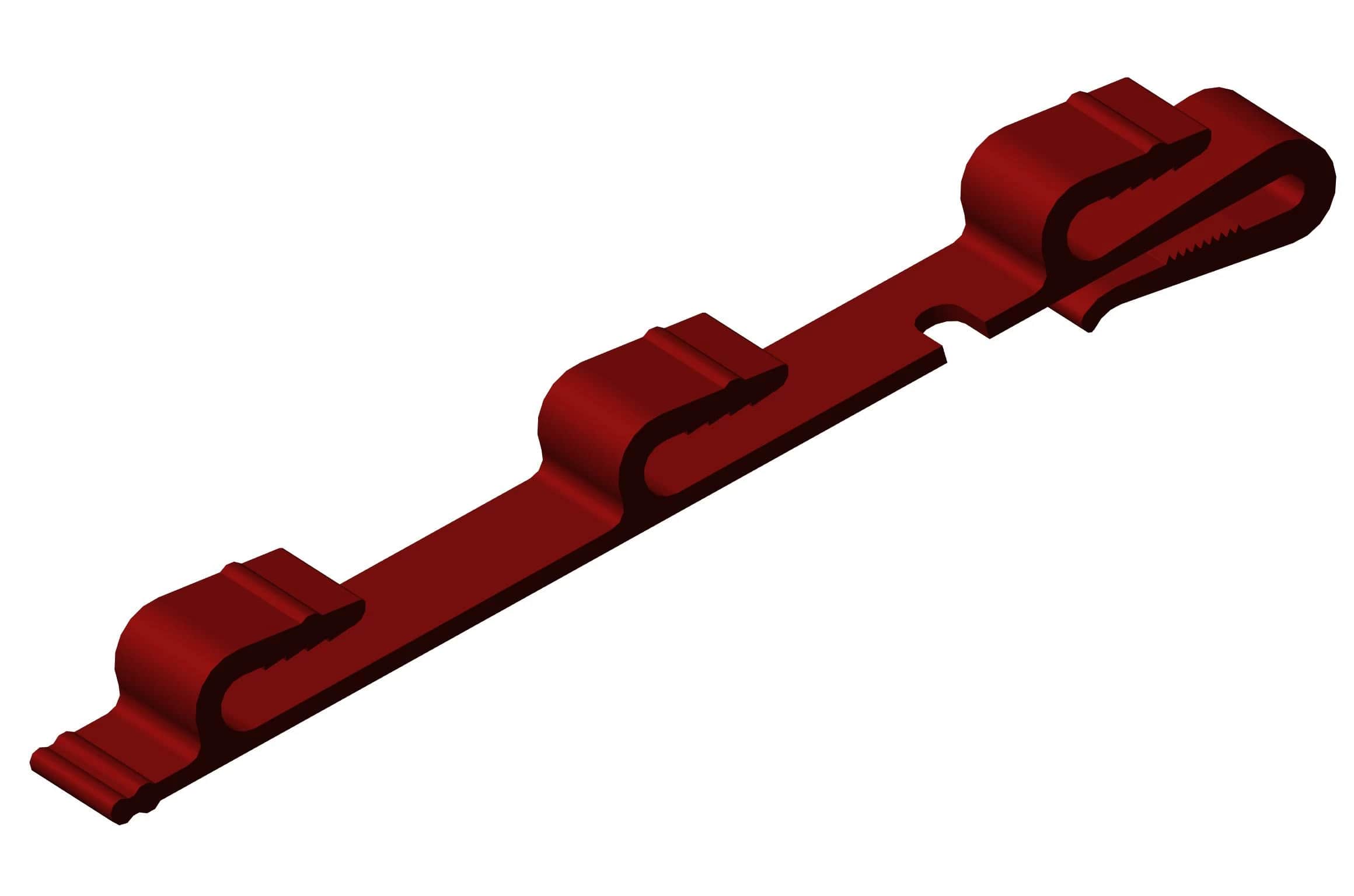 КМ/3Т зажим крепежный, красный RAL 3016 КМ/3Т зажим крепежный, красный RAL 3016