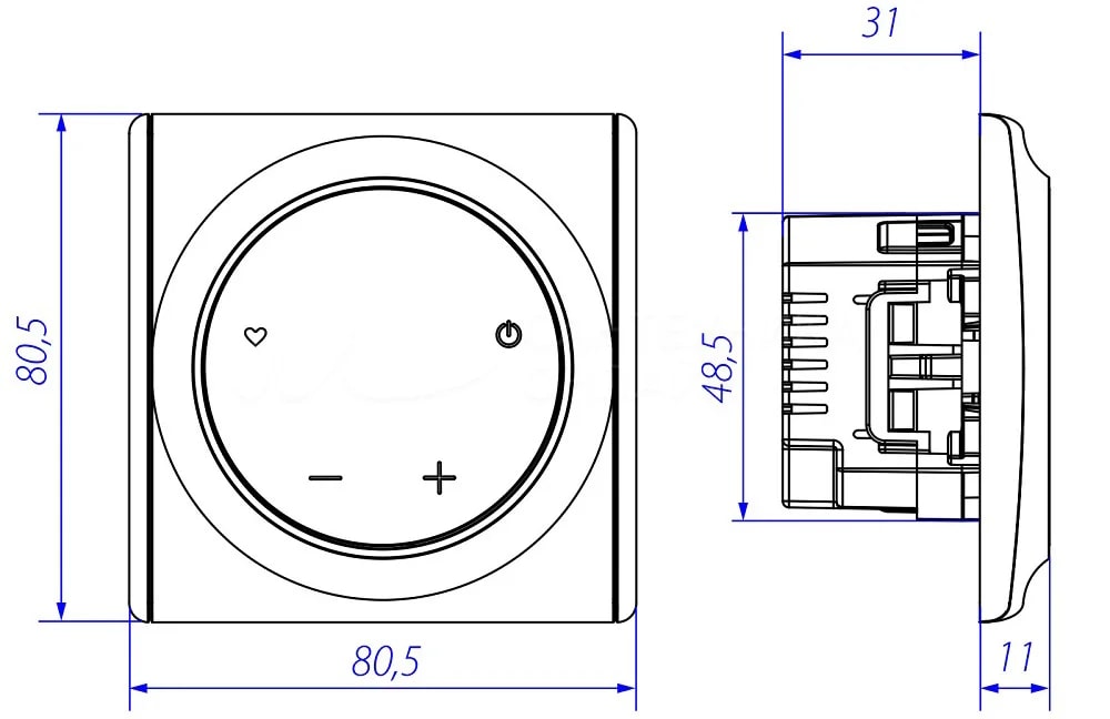 OneKeyElectro Florence OKE-20 терморегулятор для теплого пола, белый