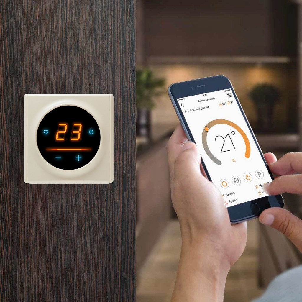 OneKeyElectro Florence OKE-20 терморегулятор для теплого пола, белый