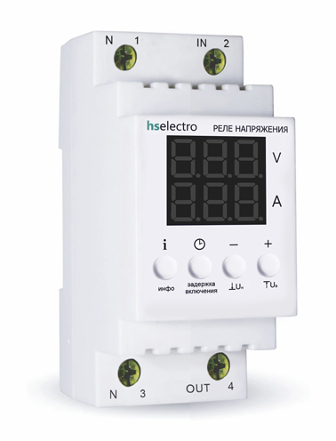 HS Electro НТ2-50с реле напряжения с контролем тока