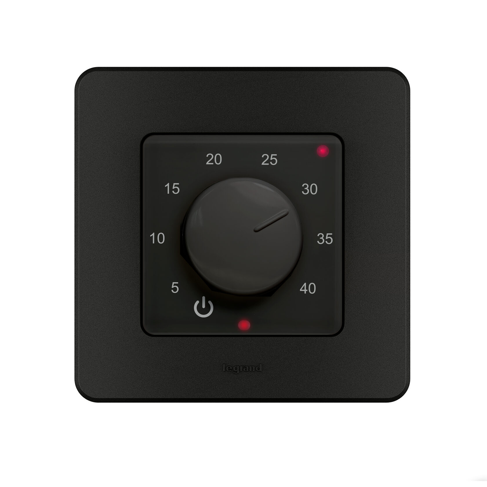 Эрголайт ТР-03 Легранд Инспирия терморегулятор для теплого пола, черный (в рамку Legrand Inspiria)