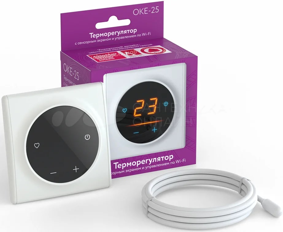 OneKeyElectro Florence OKE-20 терморегулятор для теплого пола, белый