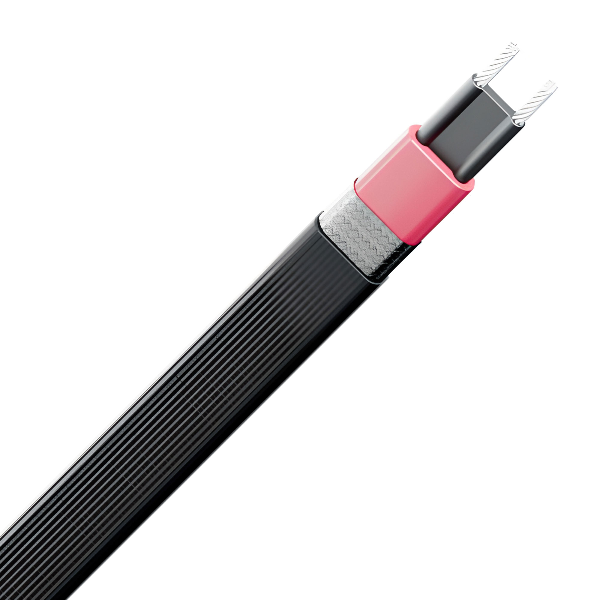 17LW-CF 24В низковольтный саморегулирующийся греющий кабель