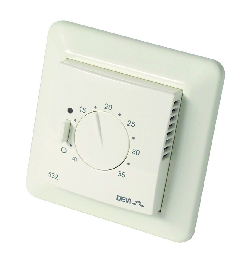 DEVIreg 532 терморегулятор для теплого пола с датчиком пола и воздуха