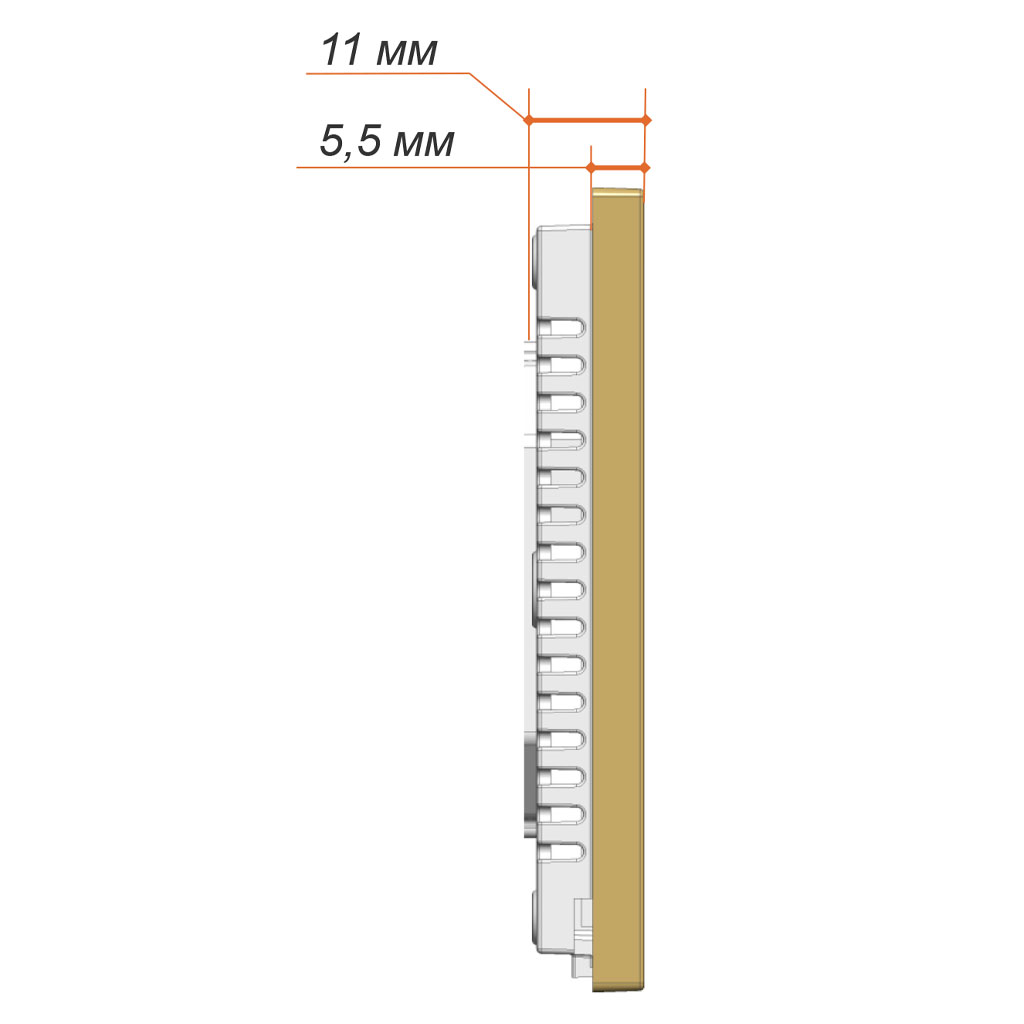 Теплолюкс Solus Zen Wi-Fi терморегулятор для теплого пола, белый/золото