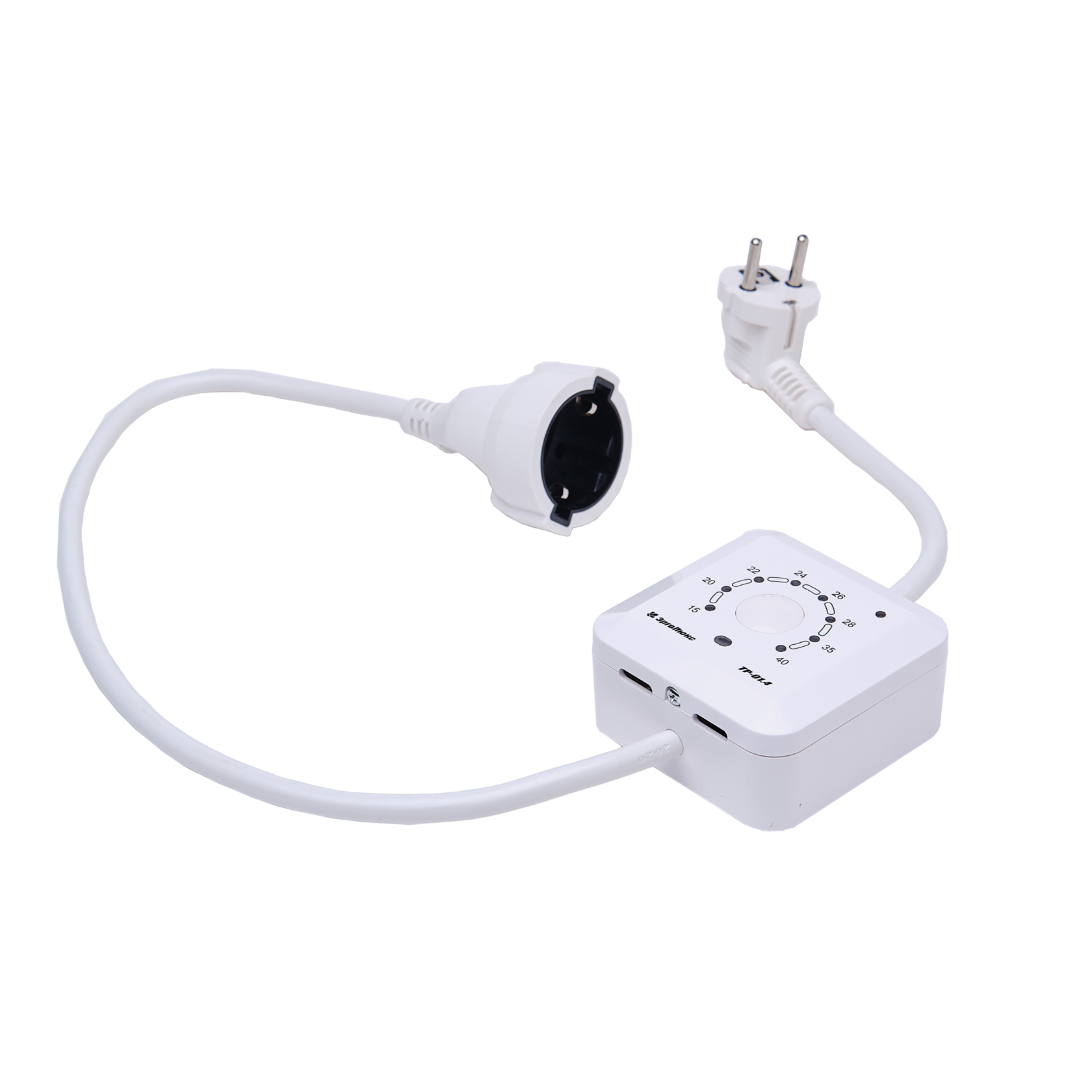 Эрголайт ТР-01.2Р терморегулятор для обогревателей на проводе, белый