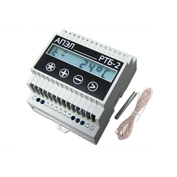 РТБ-2 терморегулятор для высокотепературного нагрева в корпусе DIN с герметичным датчиком