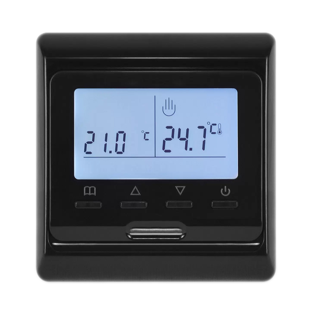 AlfaReg E-51.716 терморегулятор для теплого пола программируемый, 16A, черный