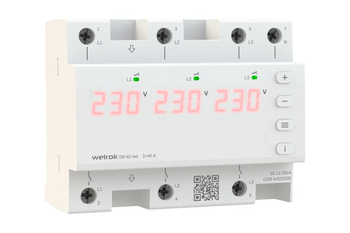 Welrok D6-40 red реле напряжения