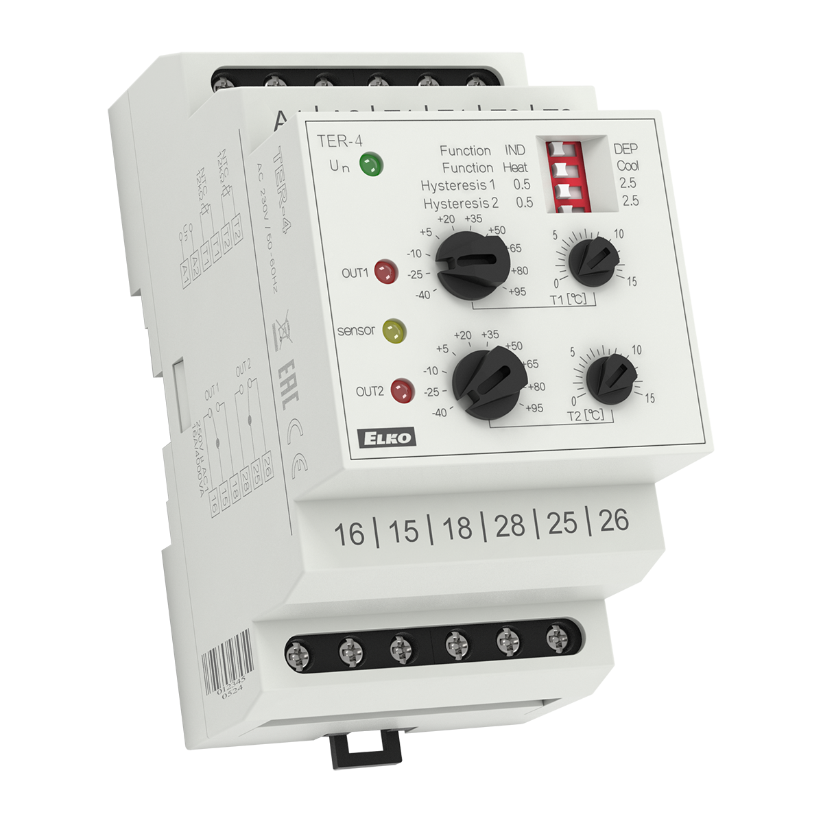 TER-4/230V терморегулятор для систем обогрева труб