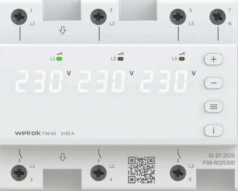 Welrok FS6-63 переключатель фаз Welrok FS6-63 переключатель фаз