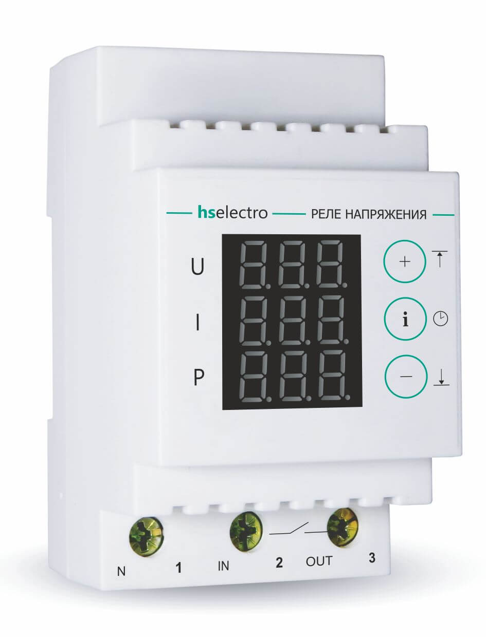 HS Electro МР-63с реле напряжения с контролем тока и мощности