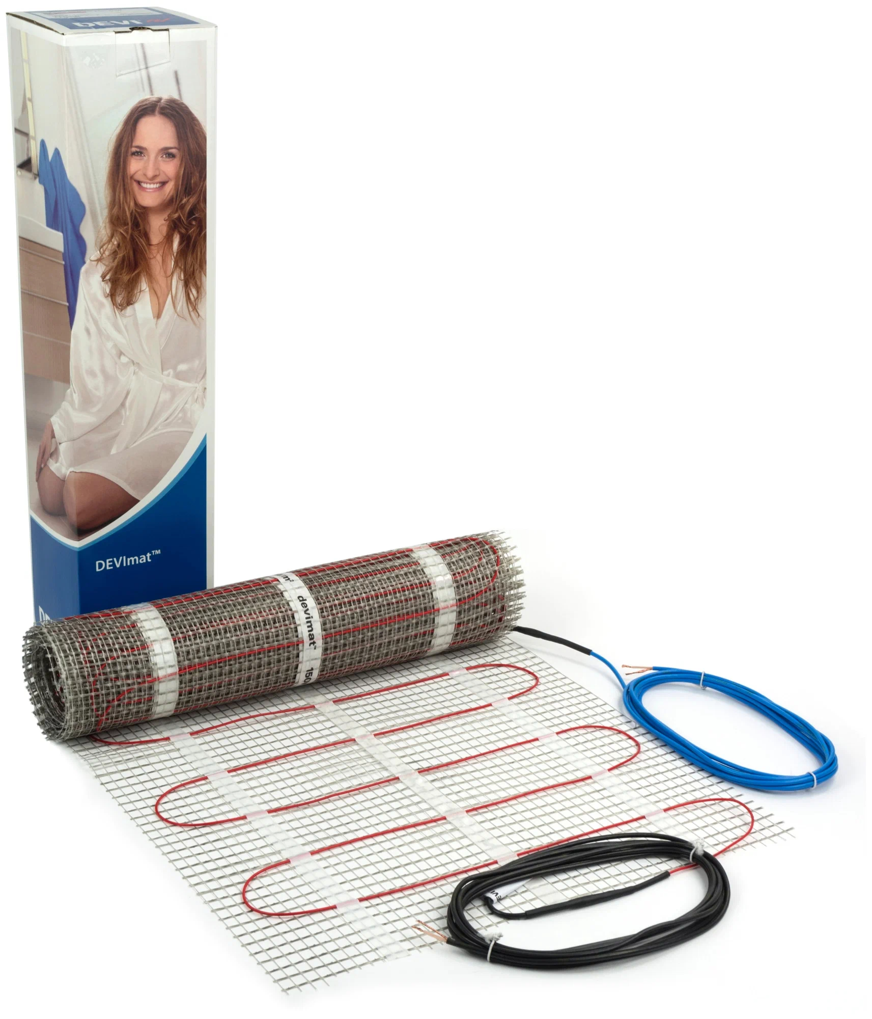 DEVIheat 150S 300 Вт, 0,5x4м, 2м² нагревательный мат для теплого пола DEVIheat 150S 300 Вт, 0,5x4м, 2м² нагревательный мат для теплого пола
