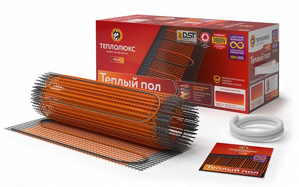 Теплолюкс ProfiMat 1260 Вт/7,0 кв.м нагревательный мат для теплого пола
