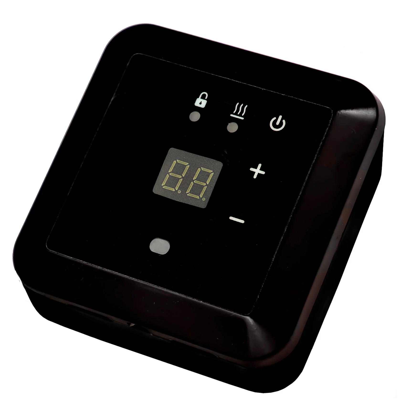 Эрголайт ТР-09В терморегулятор для теплого пола накладной с датчиком воздуха, черный