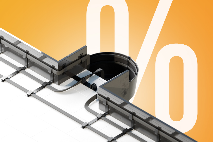 Скидка 30% на греющий кабель для обогрева кровли RoofMate