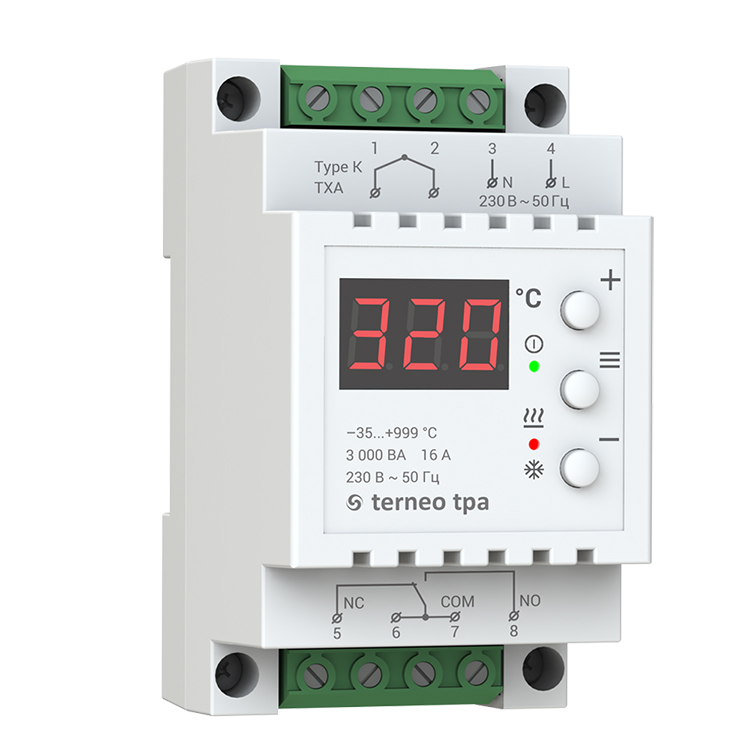 Terneo tpa терморегулятор для высокотепературного нагрева Terneo tpa терморегулятор для высокотепературного нагрева
