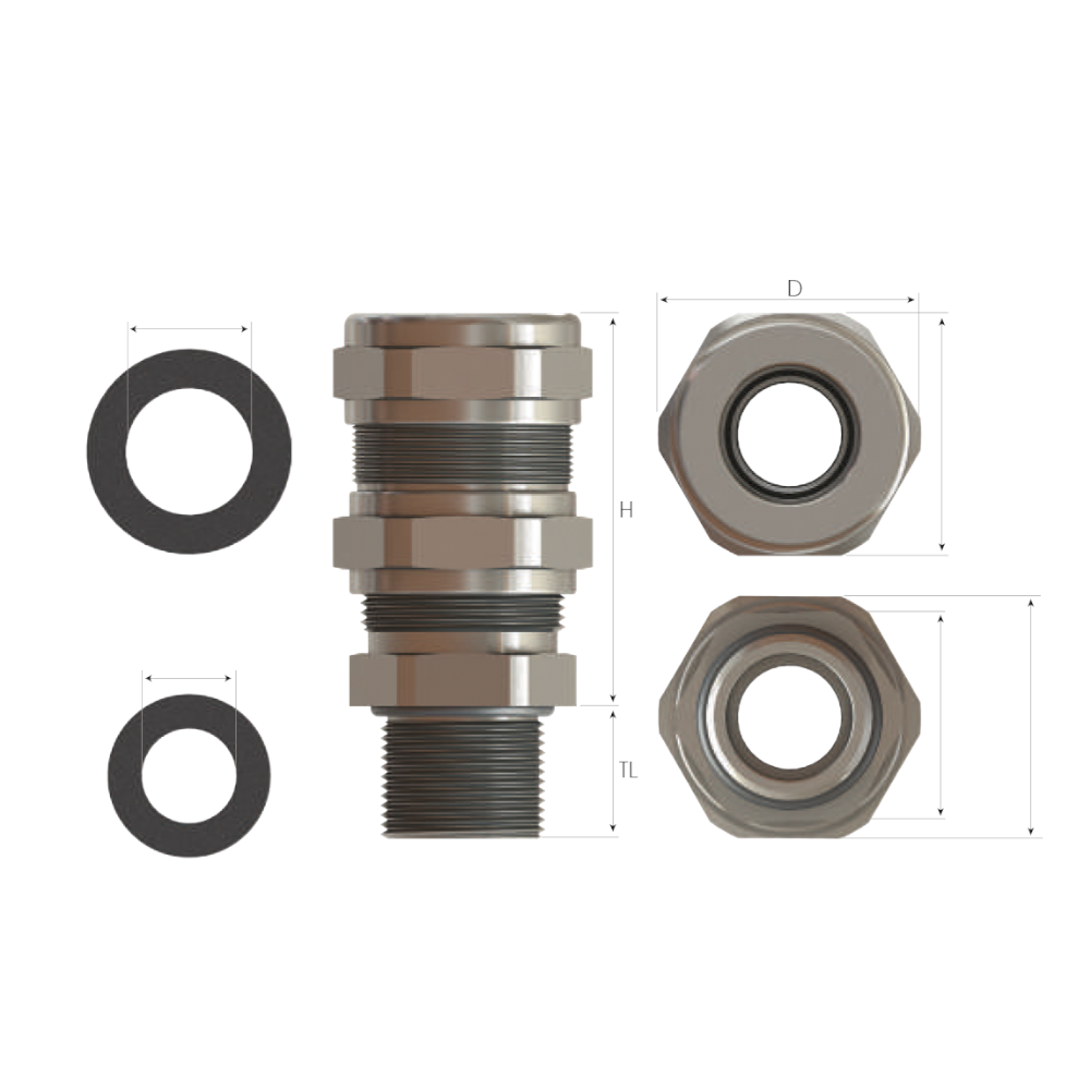 Bimed KBAU2MBNS кабельный ввод под небронированный кабель