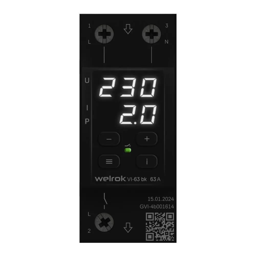 Welrok VI-63 bk реле напряжения с контролем тока