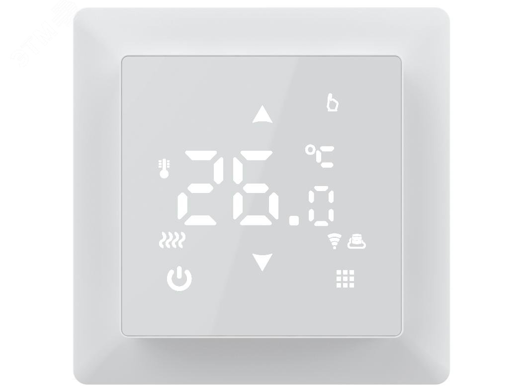 Русское тепло ТР-515 Wi-Fi терморегулятор для теплого пола, белый Русское тепло ТР-515 Wi-Fi терморегулятор для теплого пола, белый