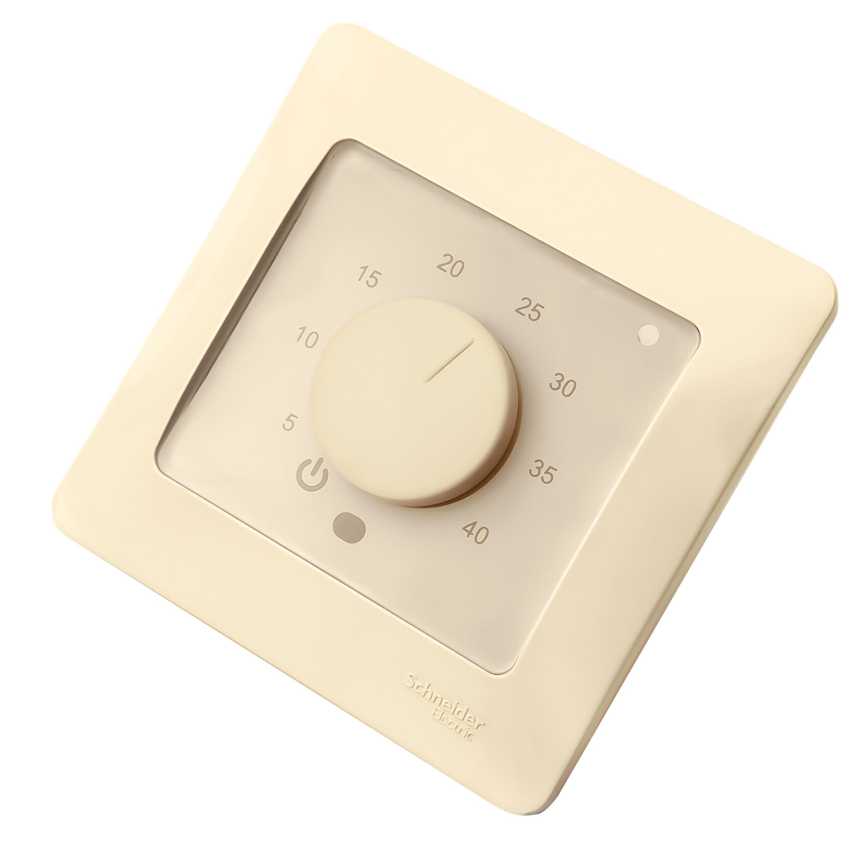 Эрголайт ТР-03 Глосса терморегулятор для теплого пола, бежевый (в рамку Schneider Electric Glossa)