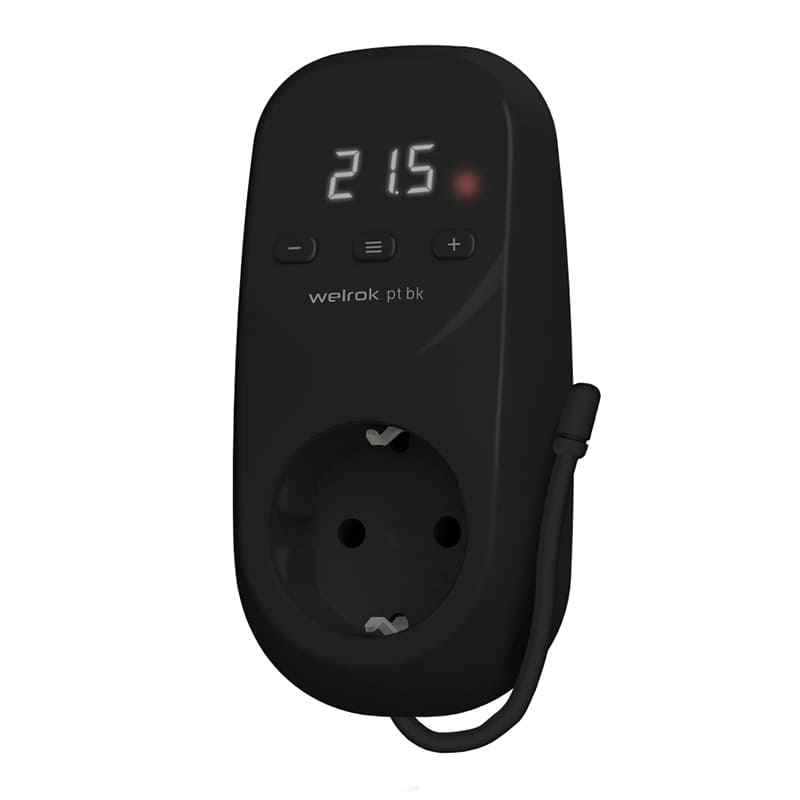 Welrok pt bk терморегулятор для обогревателей в розетку Welrok pt bk терморегулятор для обогревателей в розетку