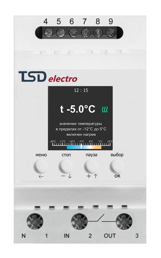 ТР-400 терморегулятор для систем антиобледенения и снеготаяния с датчиком осадков ТС-7