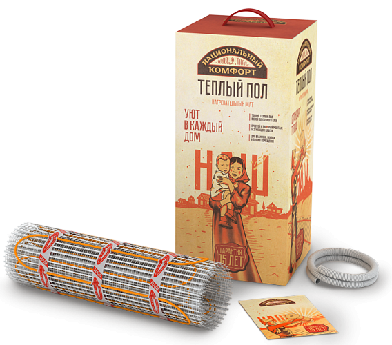 Национальный комфорт 2НК 600 Вт/4,0 кв.м нагревательный мат для теплого пола