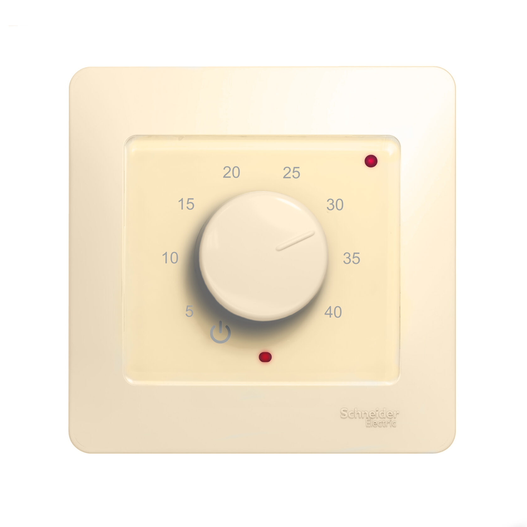 Эрголайт ТР-03 Глосса терморегулятор для теплого пола, бежевый (в рамку Schneider Electric Glossa)